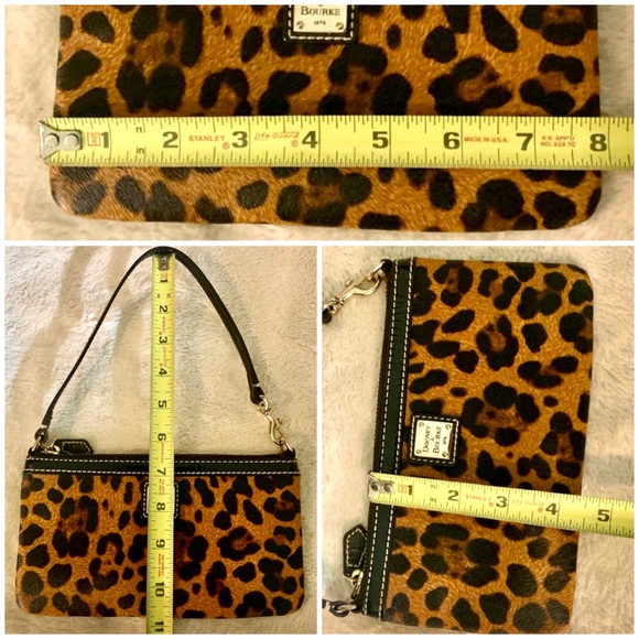 đź‘‘âś…PRICE FIRMâś…Dooney & Bourke Mini Leopard Clutch Bag - Picture 13 of 17